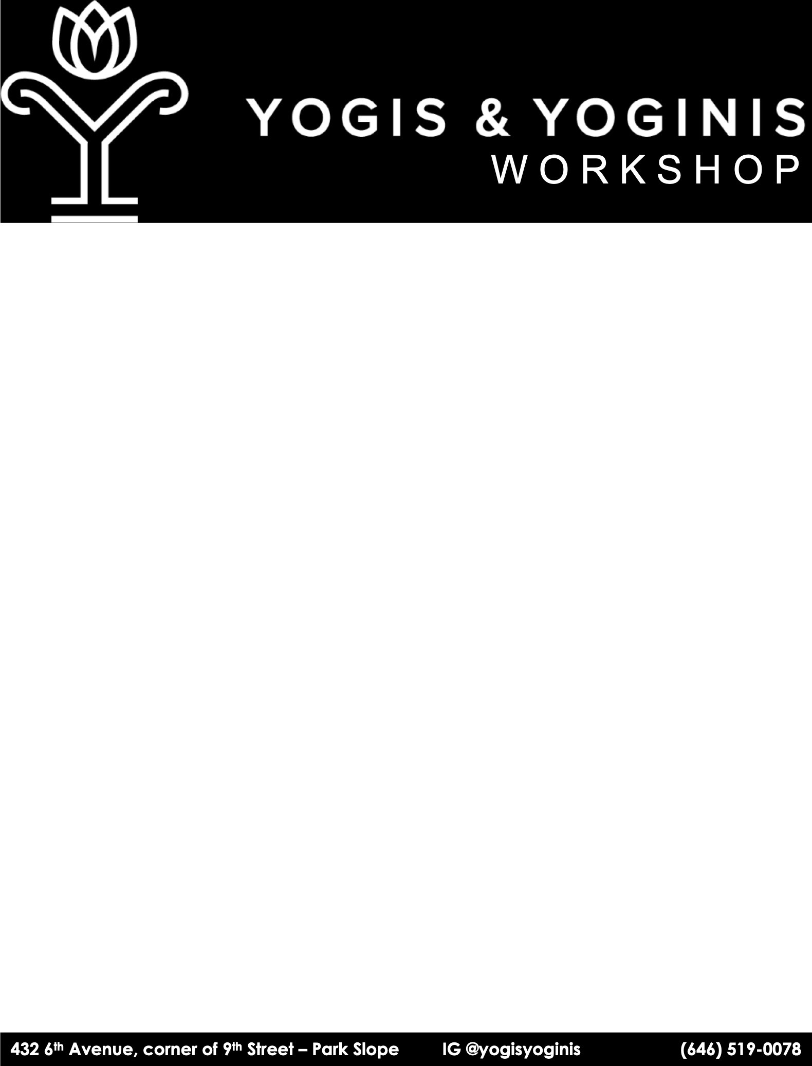 Workshop 06:19 Flyer