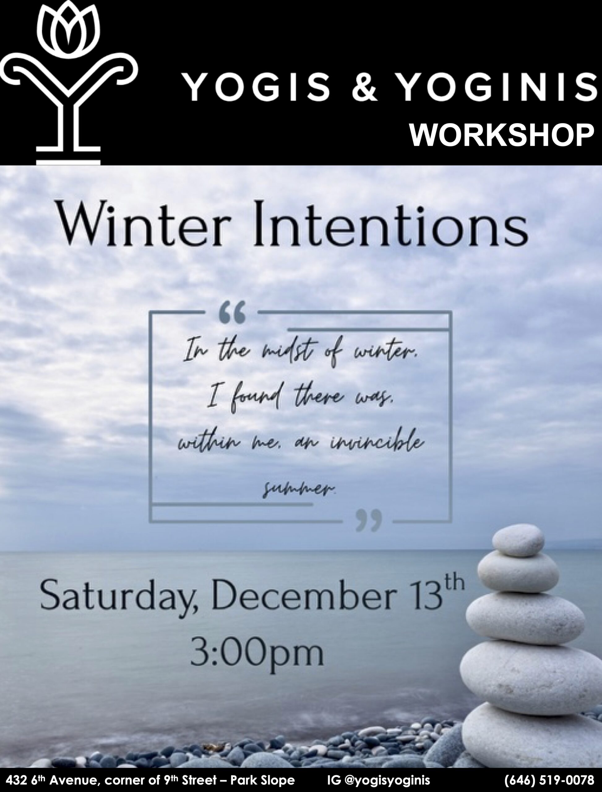 Intention 12:13- flyer