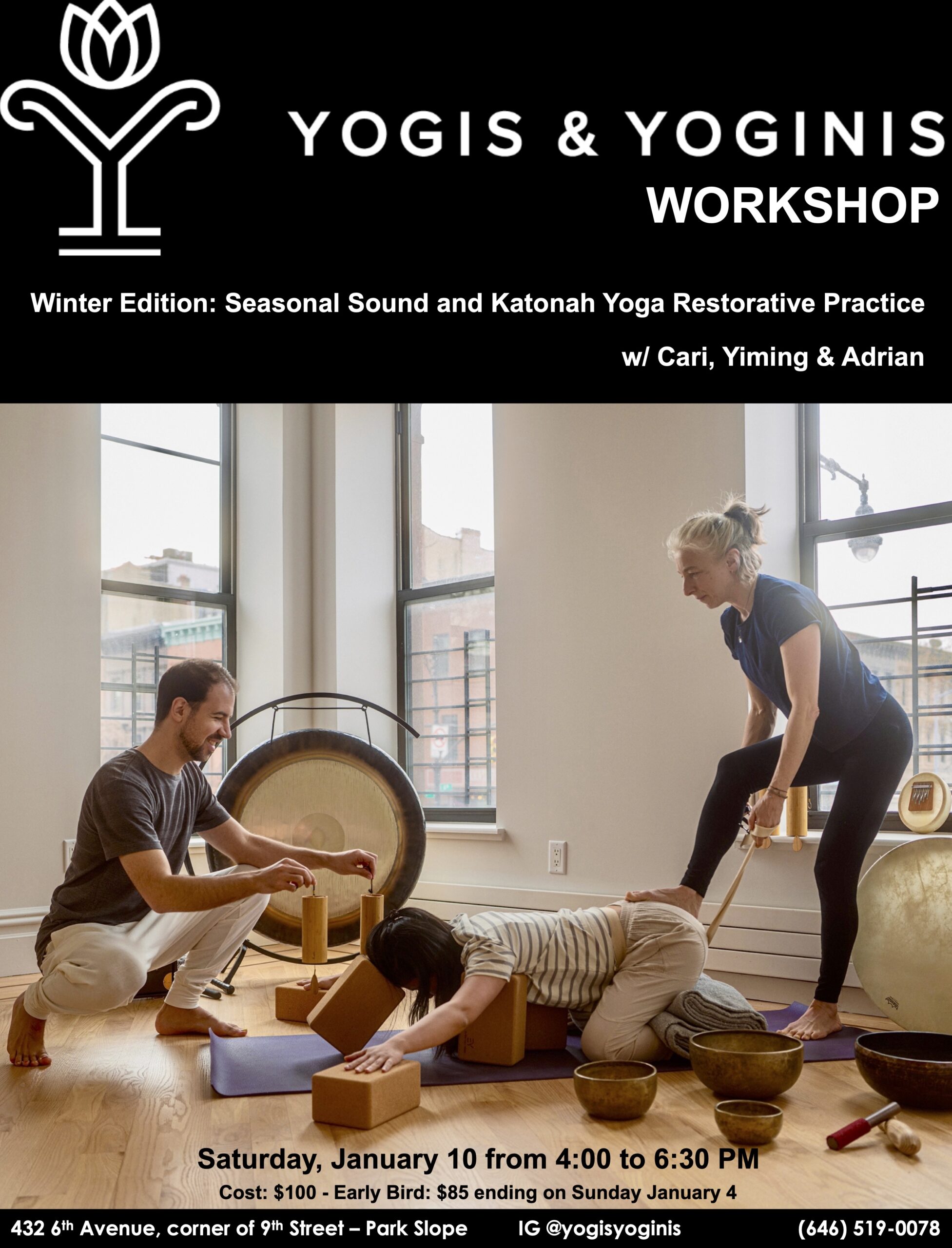 Winter Edition: Seasonal Sound and Katonah Yoga Restorative Practice